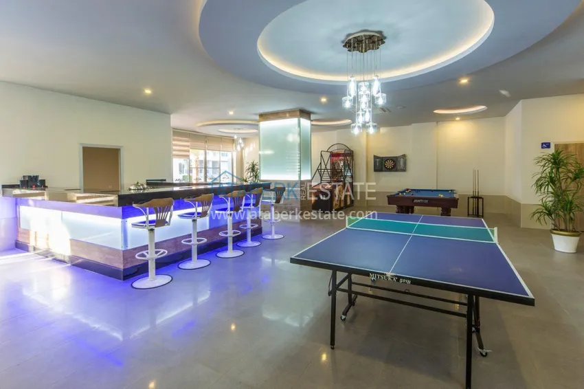 Apartament dwupoziomowy 3+1 z tarasem 80 m2 i prywatną sauną — Alanya, dzielnica Kestel, 300 m od morza  14 