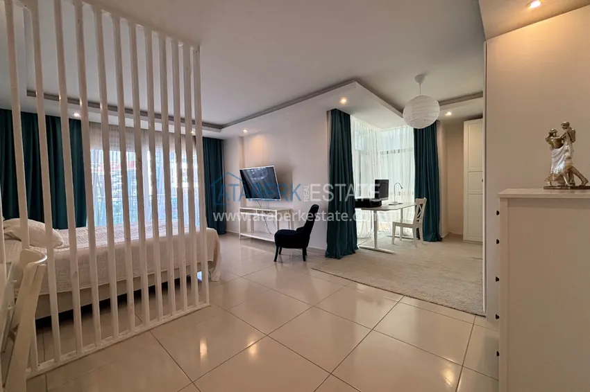 Kupuj  Apartament dwupoziomowy 3+1 z tarasem 80 m2 i prywatną sauną — Alanya, dzielnica Kestel, 300 m od morza  15 