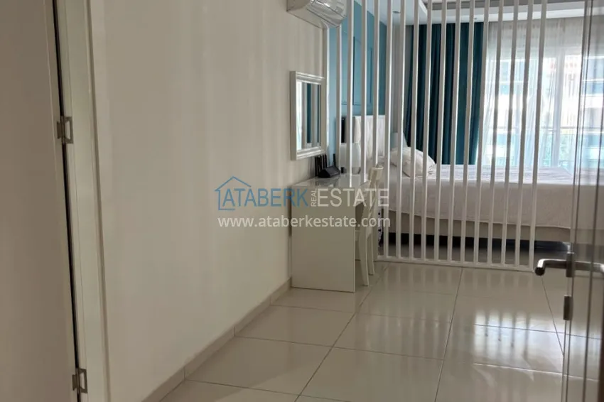 Kupuj  Apartament dwupoziomowy 3+1 z tarasem 80 m2 i prywatną sauną — Alanya, dzielnica Kestel, 300 m od morza  16 