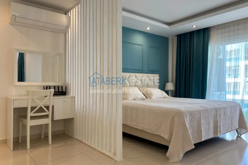 Kupuj  Apartament dwupoziomowy 3+1 z tarasem 80 m2 i prywatną sauną — Alanya, dzielnica Kestel, 300 m od morza  17 