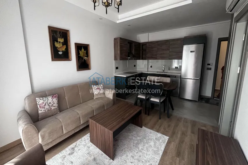 Kupuj  Apartament 1+1 w Alanya, Kestel — apartament z jedną sypialnią z nowymi meblami i widokiem na morze 1 