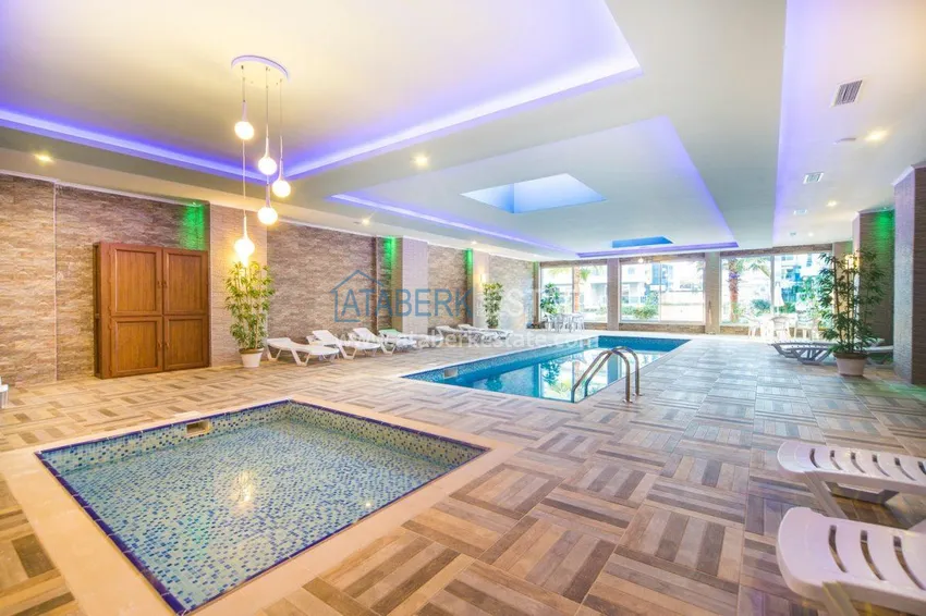 Apartament dwupoziomowy 3+1 z tarasem 80 m2 i prywatną sauną — Alanya, dzielnica Kestel, 300 m od morza  21 