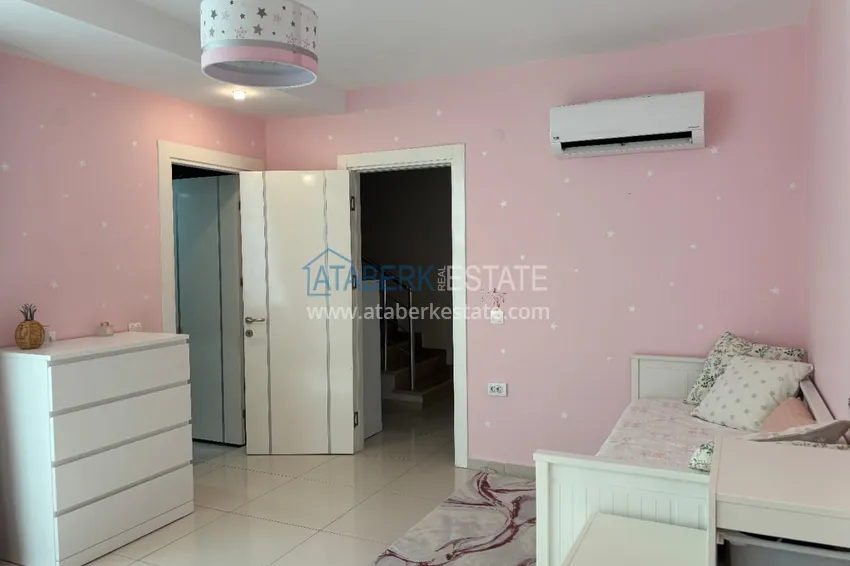 Kupuj  Apartament dwupoziomowy 3+1 z tarasem 80 m2 i prywatną sauną — Alanya, dzielnica Kestel, 300 m od morza  21 