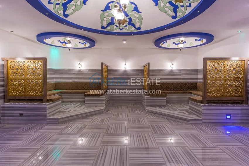 Apartament dwupoziomowy 3+1 z tarasem 80 m2 i prywatną sauną — Alanya, dzielnica Kestel, 300 m od morza  23 