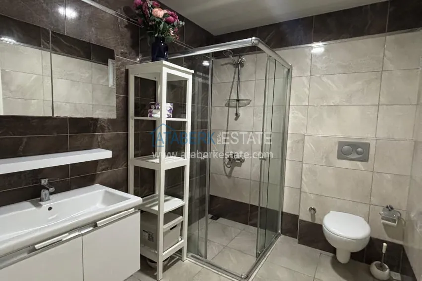 Kupuj  Apartament dwupoziomowy 3+1 z tarasem 80 m2 i prywatną sauną — Alanya, dzielnica Kestel, 300 m od morza  28 