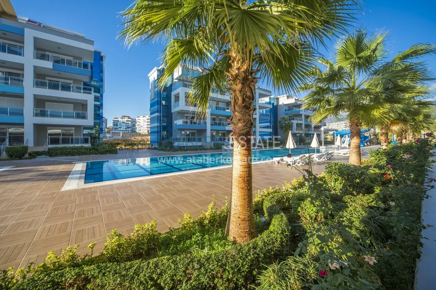 Apartament dwupoziomowy 3+1 z tarasem 80 m2 i prywatną sauną — Alanya, dzielnica Kestel, 300 m od morza  3 