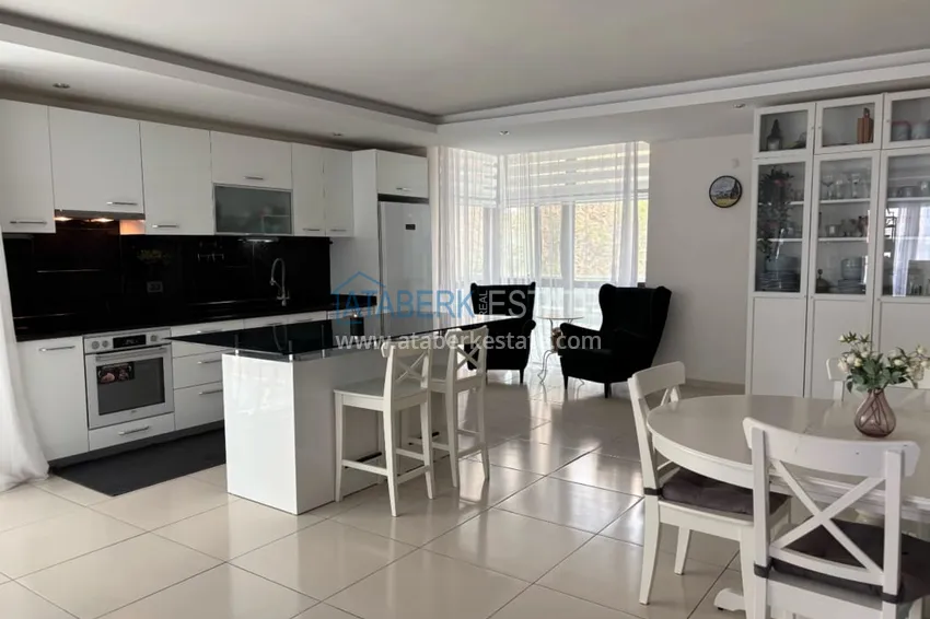 Kupuj  Apartament dwupoziomowy 3+1 z tarasem 80 m2 i prywatną sauną — Alanya, dzielnica Kestel, 300 m od morza  3 