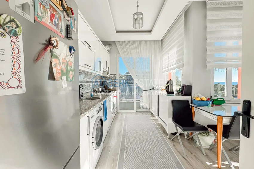 Kupuj Apartament Linear 3+1 w Kargicak na pierwszej linii — z oddzielną kuchnią i widokiem na morze 4 