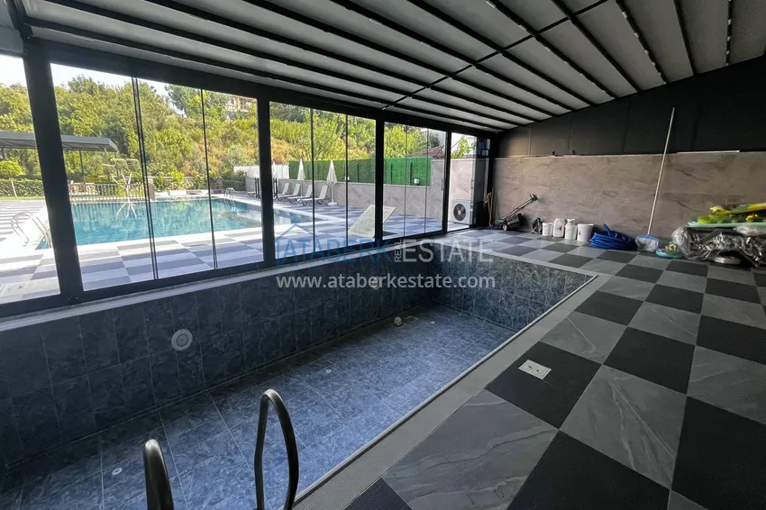 Apartament 1+1 w Alanya, Kestel — apartament z jedną sypialnią z nowymi meblami i widokiem na morze 8 