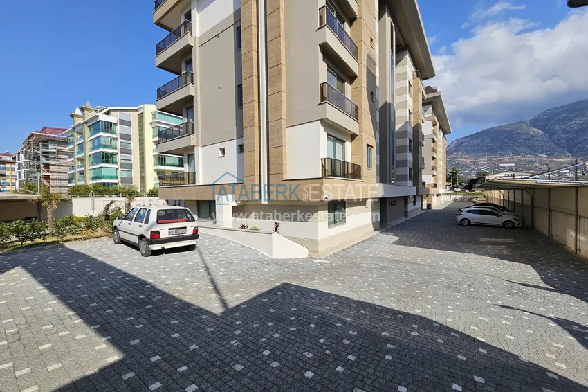 Apartament 1+1 w Kestel 200 metrów od morza - z widokiem na morze i góry  10 