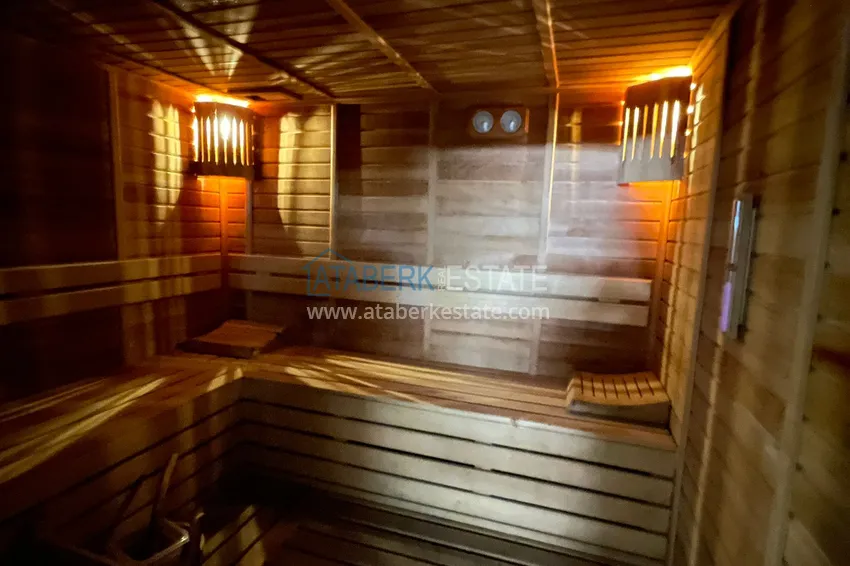 Dwupoziomowy penthouse 3+1 z meblami i przeszklonym balkonem w okolicy Oba. Nieruchomość na zezwolenie na pobyt  16 