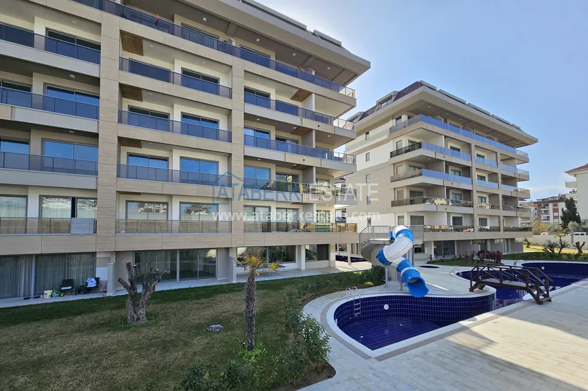 Apartament 1+1 w Kestel 200 metrów od morza - z widokiem na morze i góry  1 