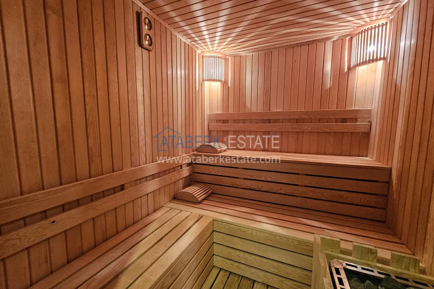 Apartament 1+1 w Kestel 200 metrów od morza - z widokiem na morze i góry  20 