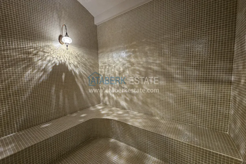 Apartament 1+1 w Kestel 200 metrów od morza - z widokiem na morze i góry  21 