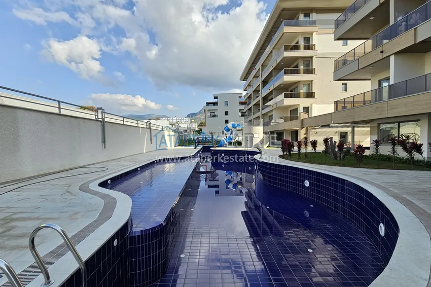 Apartament 1+1 w Kestel 200 metrów od morza - z widokiem na morze i góry  2 