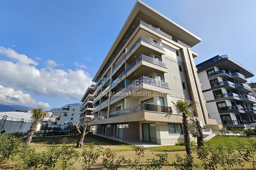 Apartament 1+1 w Kestel 200 metrów od morza - z widokiem na morze i góry  3 