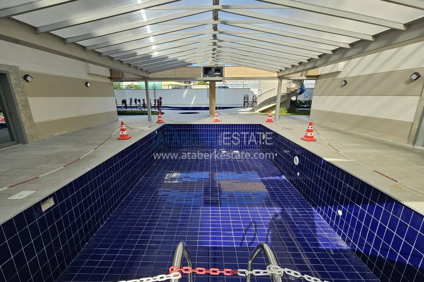 Apartament 1+1 w Kestel 200 metrów od morza - z widokiem na morze i góry  8 