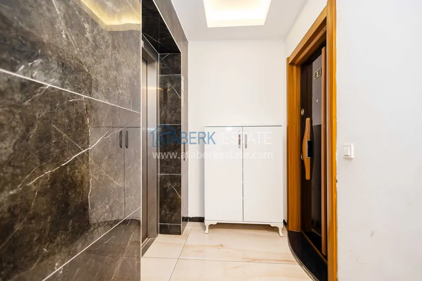 Jednopoziomowy apartament 3+1 z meblami w centrum Alanyi, Hasbahce — nieruchomość na pozwolenie na pobyt i obywatelstwo  13 