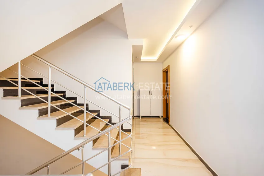 Jednopoziomowy apartament 3+1 z meblami w centrum Alanyi, Hasbahce — nieruchomość na pozwolenie na pobyt i obywatelstwo  15 