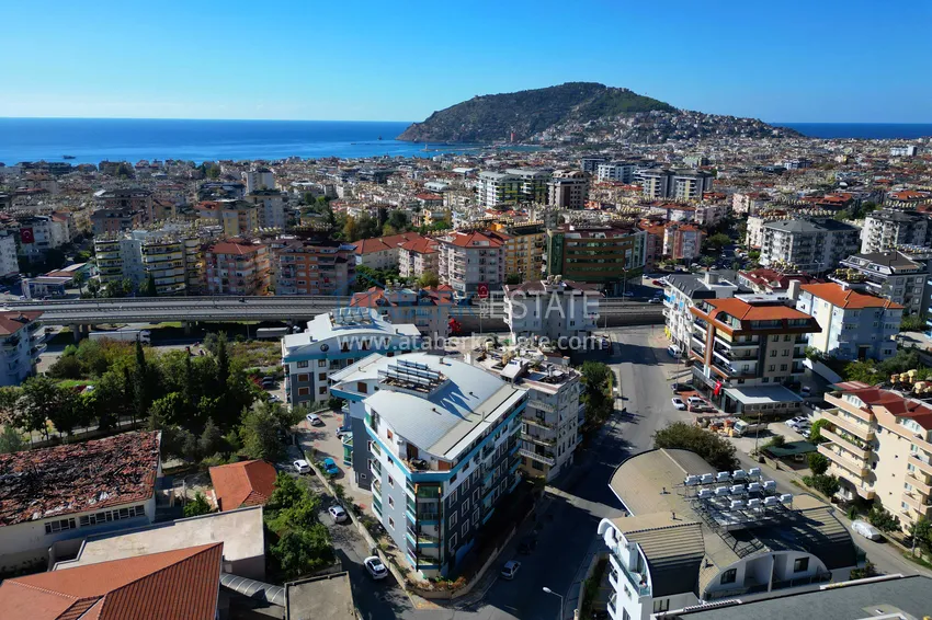 Jednopoziomowy apartament 3+1 z meblami w centrum Alanyi, Hasbahce — nieruchomość na pozwolenie na pobyt i obywatelstwo  2 