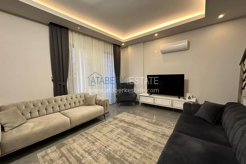 Kupuj  Dwupoziomowy penthouse 2+1 z meblami w Alanyi, dzielnica Oba  3 