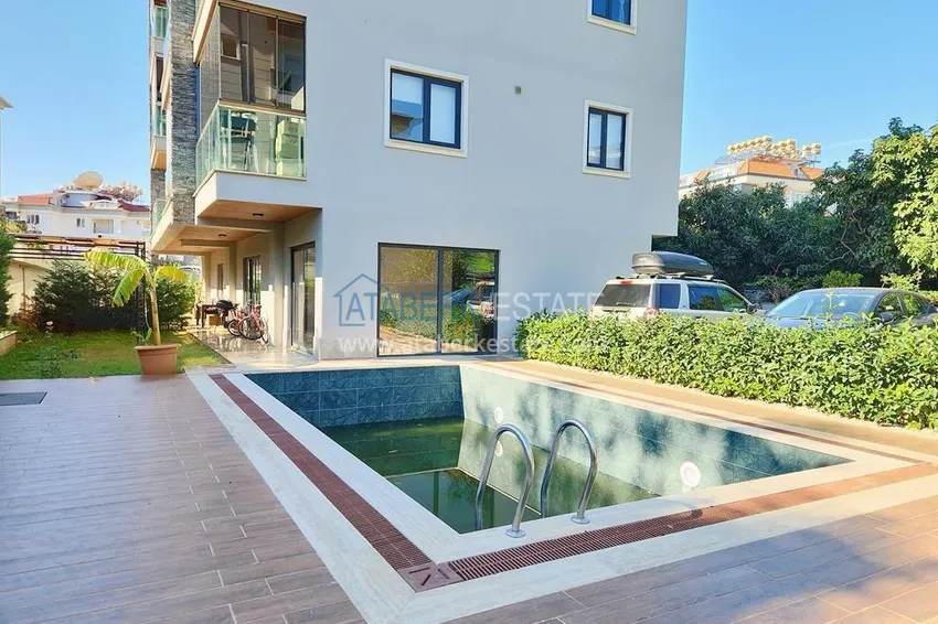 Dwupoziomowy penthouse 2+1 z meblami w Alanyi, dzielnica Oba  5 