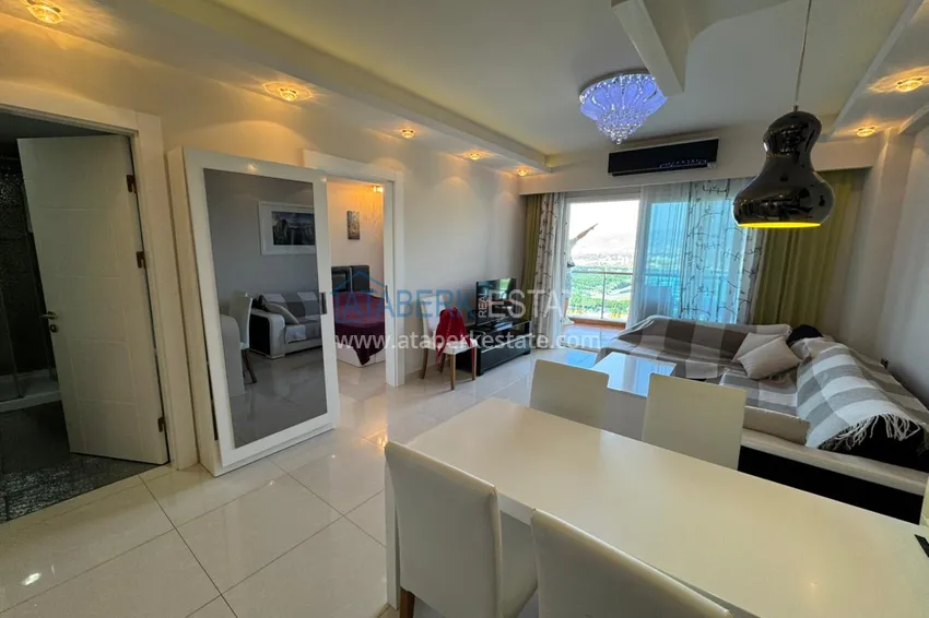 Kupuj  Apartament 1+1 76 m2 z panoramicznym widokiem na morze i fortecę Alanyi — od właściciela 5 