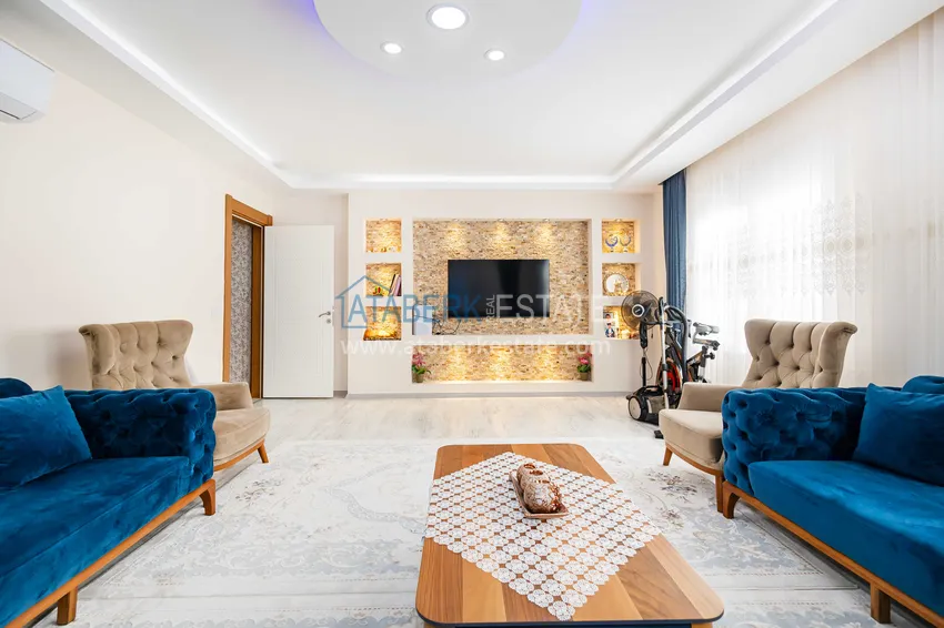 Kupuj  Jednopoziomowy apartament 3+1 z meblami w centrum Alanyi, Hasbahce — nieruchomość na pozwolenie na pobyt i obywatelstwo  5 