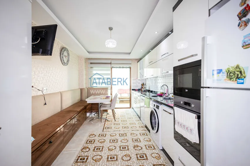 Kupuj  Jednopoziomowy apartament 3+1 z meblami w centrum Alanyi, Hasbahce — nieruchomość na pozwolenie na pobyt i obywatelstwo  6 