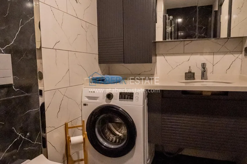 Kupuj  Jednopokojowy apartament z nowymi meblami w centrum Mahmutlar, Sobotnia Dzielnica Targowa 15 