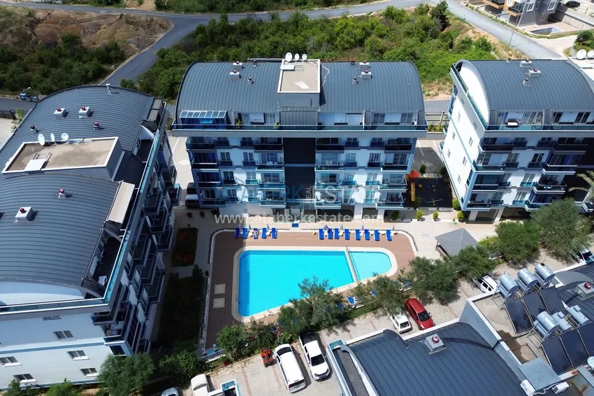 Umeblowane mieszkanie z jedną sypialnią w młodym nowoczesnym kompleksie - dzielnica Oba, Alanya 4