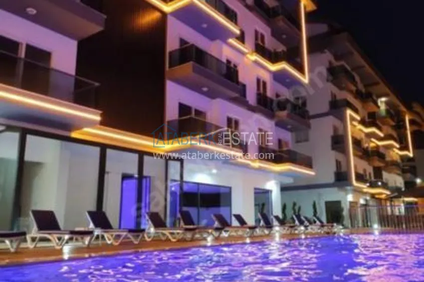 Umeblowane mieszkanie z jedną sypialnią w młodym nowoczesnym kompleksie - dzielnica Oba, Alanya 8
