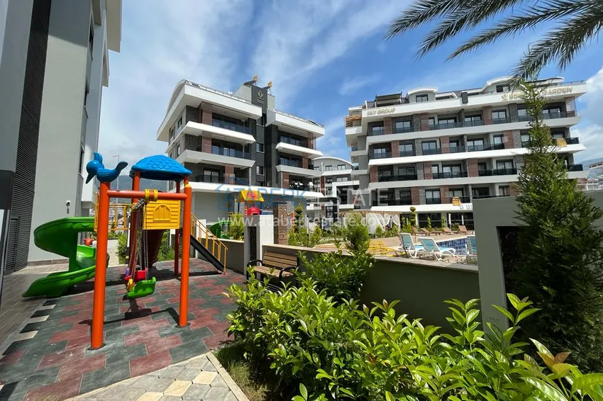 Apartament 1+1 w Alanyi, dzielnica Oba z meblami i widokiem na góry — raty do 6 miesięcy  5 