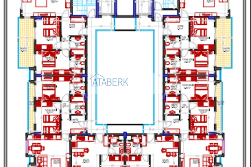 Kupuj taniej Apartamenty w Mahmutlar od dewelopera - nowoczesny kompleks komfortowy 100 metrów od morza  4 