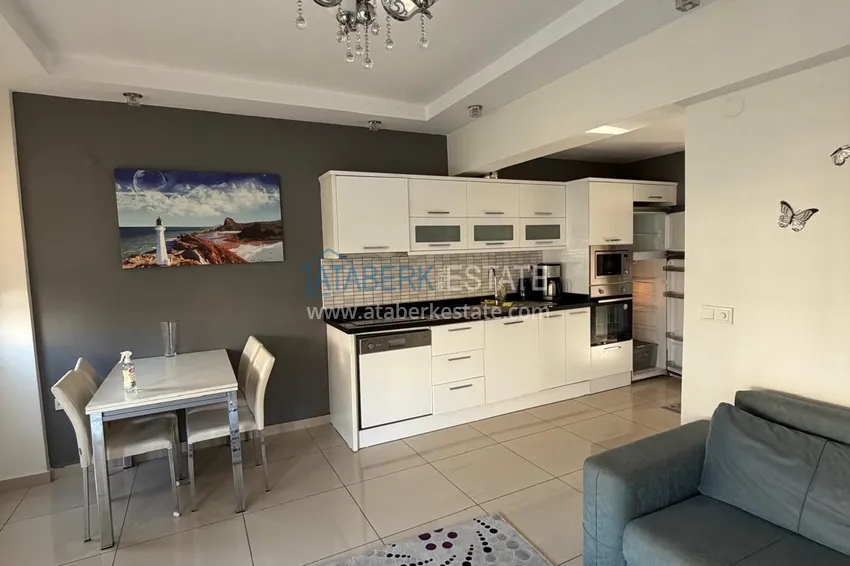 Kupuj  Apartament 2+1 w Alanyi na zezwolenie na pobyt - umeblowane, Plaża Kleopatra - 300 m 2 