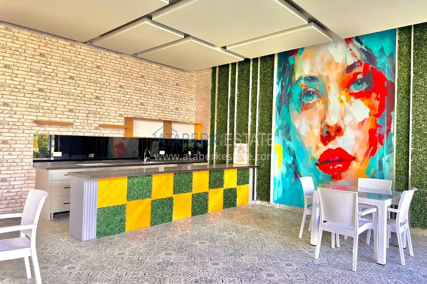 Przestronny, precyzyjnie wykończony apartament w nowym kompleksie mieszkalnym — dzielnica Oba, Alanya 12 