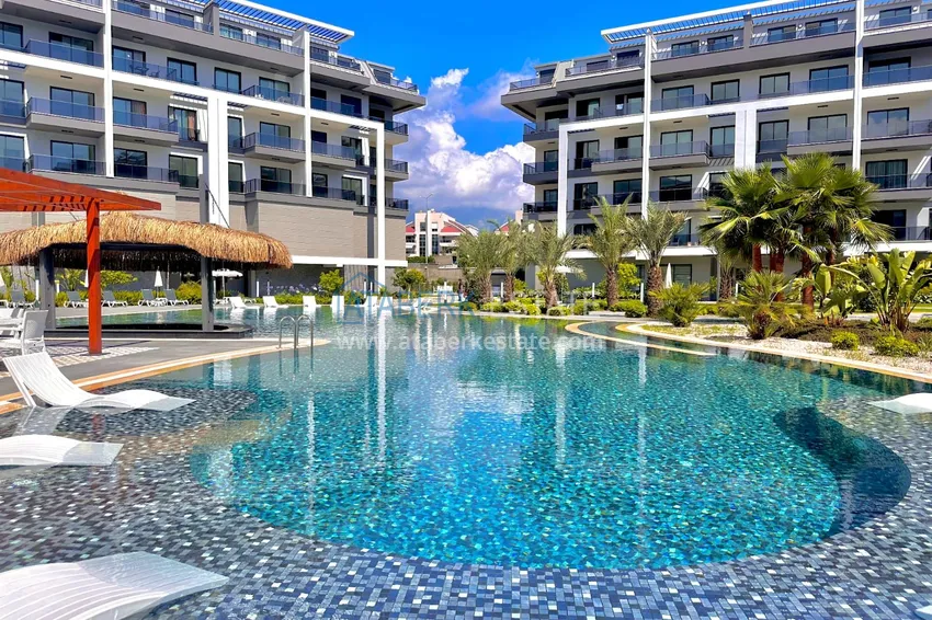 Przestronny, precyzyjnie wykończony apartament w nowym kompleksie mieszkalnym — dzielnica Oba, Alanya 1 