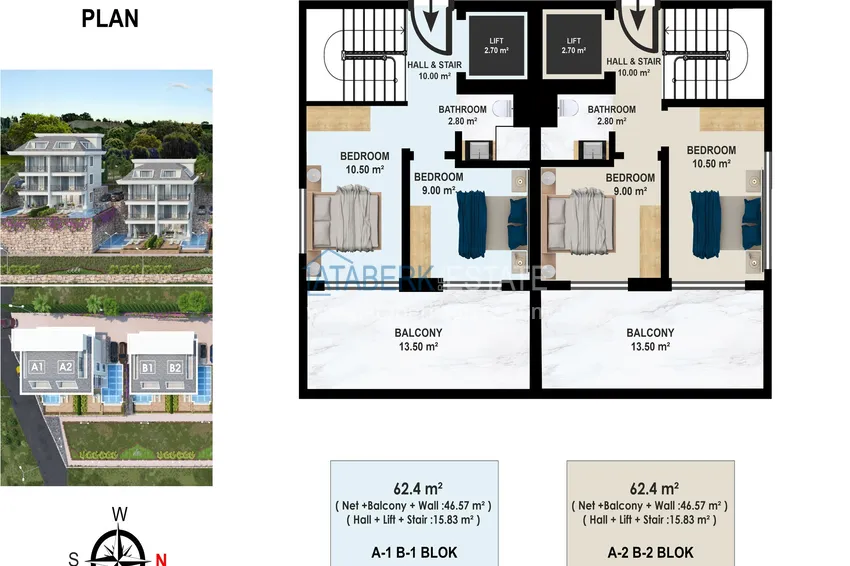 Kupuj taniej Projekt premium w Alanyi - luksusowe wille w środku natury, dzielnica Kestel 3 
