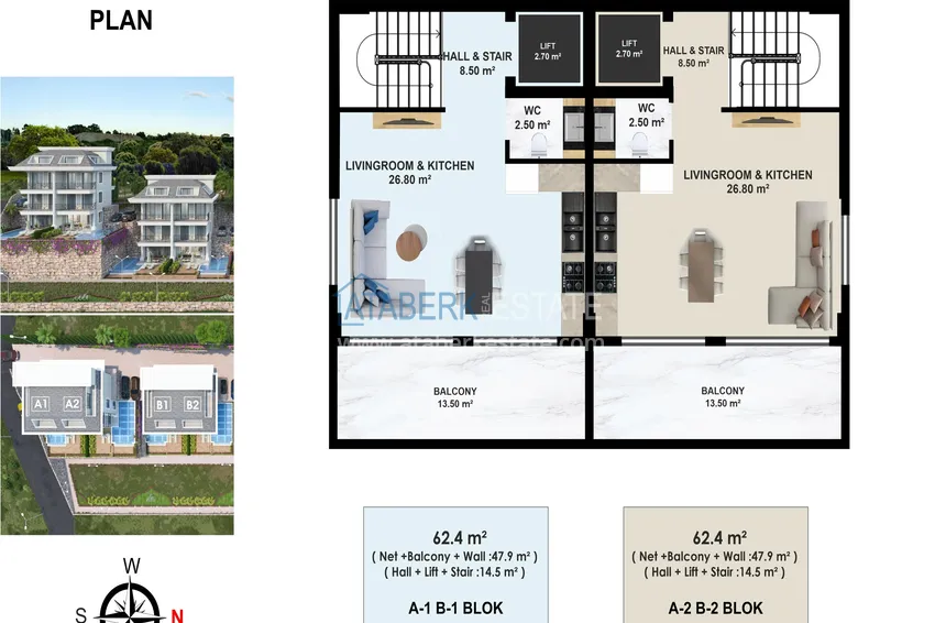 Kupuj taniej Projekt premium w Alanyi - luksusowe wille w środku natury, dzielnica Kestel 1 