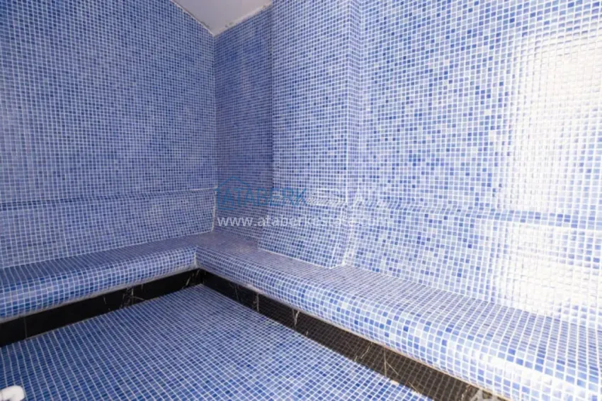 Duplex 2+1 w Kargicak, 250 metrów od plaży - dwupoziomowy penthouse z widokiem na morze 11 