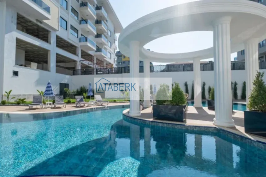 Duplex 2+1 w Kargicak, 250 metrów od plaży - dwupoziomowy penthouse z widokiem na morze 7 