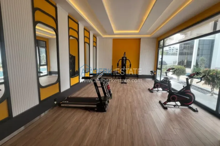 Duplex 2+1 w Kargicak, 250 metrów od plaży - dwupoziomowy penthouse z widokiem na morze 9 