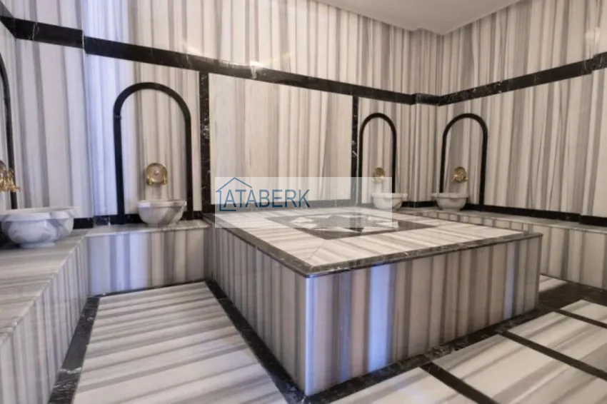 Duplex 2+1 w Kargicak, 250 metrów od plaży - dwupoziomowy penthouse z widokiem na morze 10 
