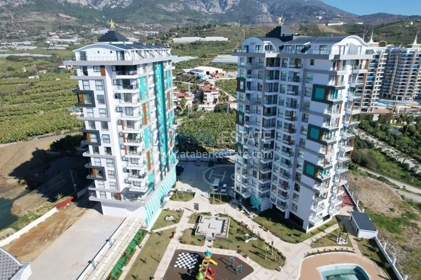 Dobra cena! Apartament 1+1 w Mahmutlar — obiekt na podstawie zezwolenia na pobyt z widokiem na góry   2 