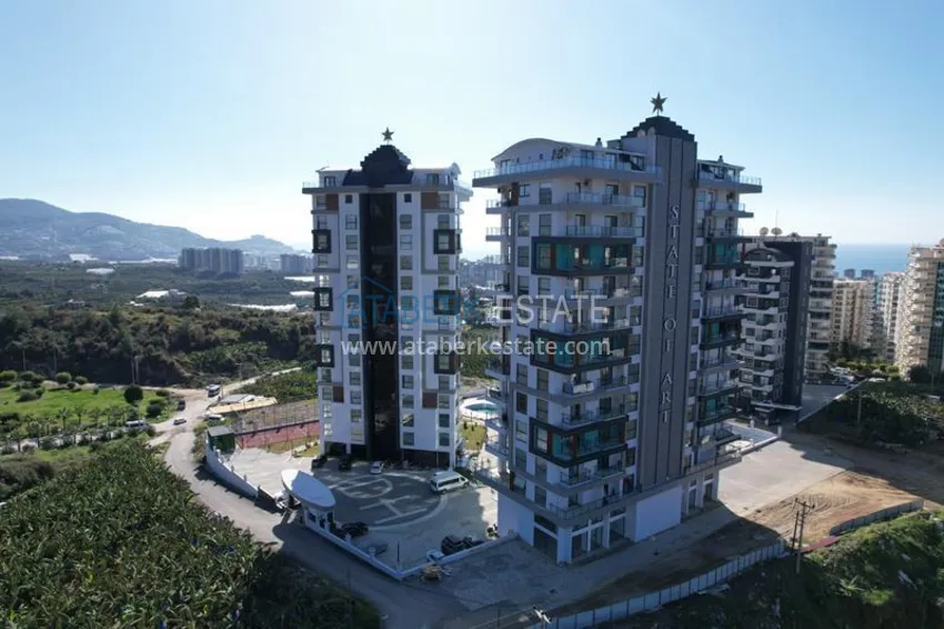 Dobra cena! Apartament 1+1 w Mahmutlar — obiekt na podstawie zezwolenia na pobyt z widokiem na góry   4 