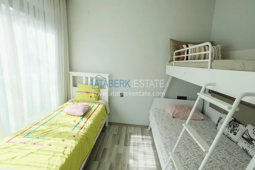 Kupuj  Duplex ogrodowy 3+1 w Kargicak z meblami - nieruchomość pod obywatelstwem   14 