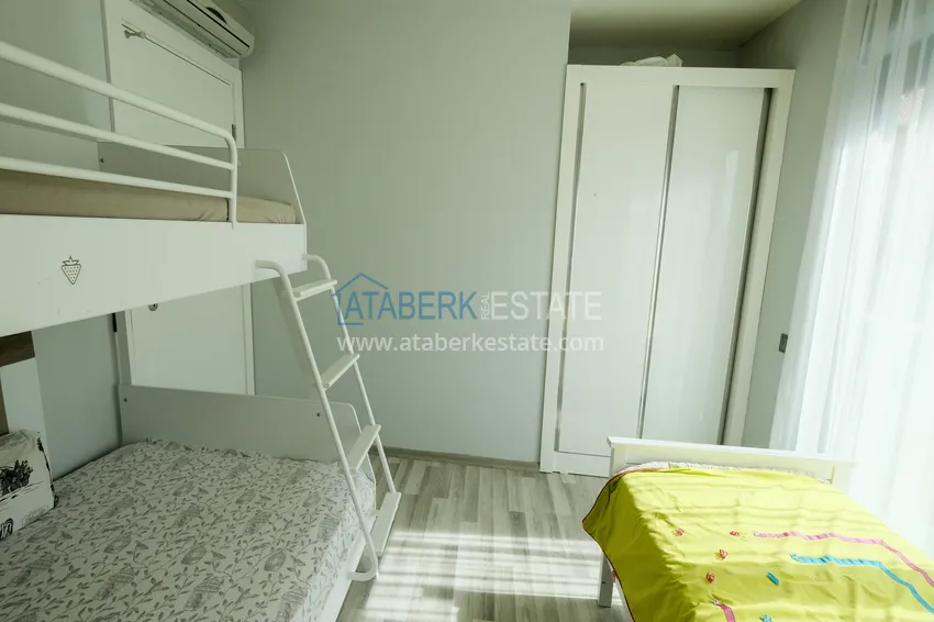 Kupuj  Duplex ogrodowy 3+1 w Kargicak z meblami - nieruchomość pod obywatelstwem   15 