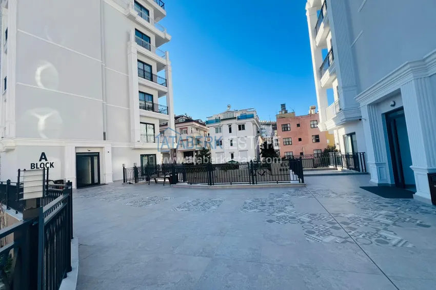 Apartament 2+1 od inwestora w kompleksie w budowie, centrum Alanyi — plaża Kleopatra 11 