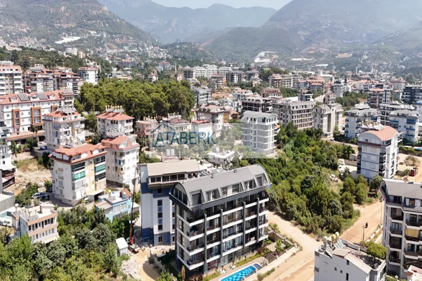 Nowy kompleks mieszkaniowy z przemyślaną infrastrukturą — Alanya, dzielnica Górna Oba 1 