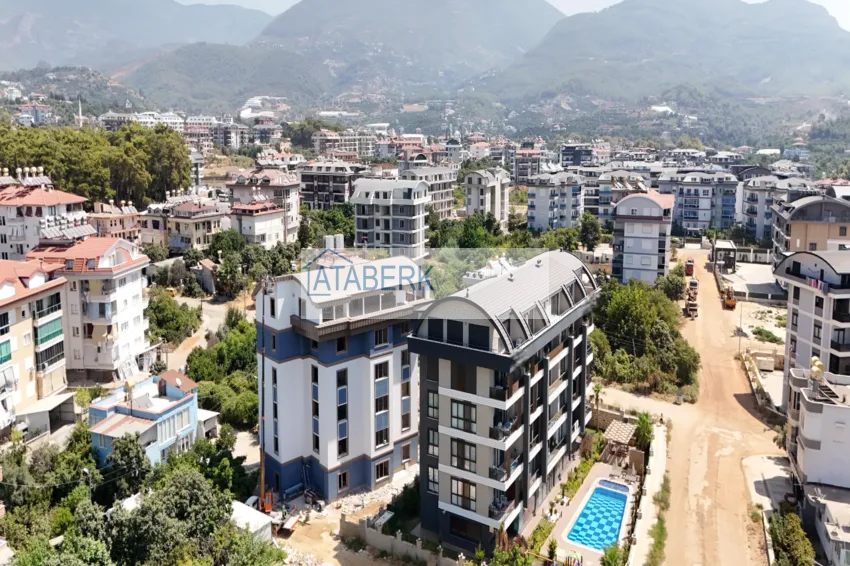 Nowy kompleks mieszkaniowy z przemyślaną infrastrukturą — Alanya, dzielnica Górna Oba 2 